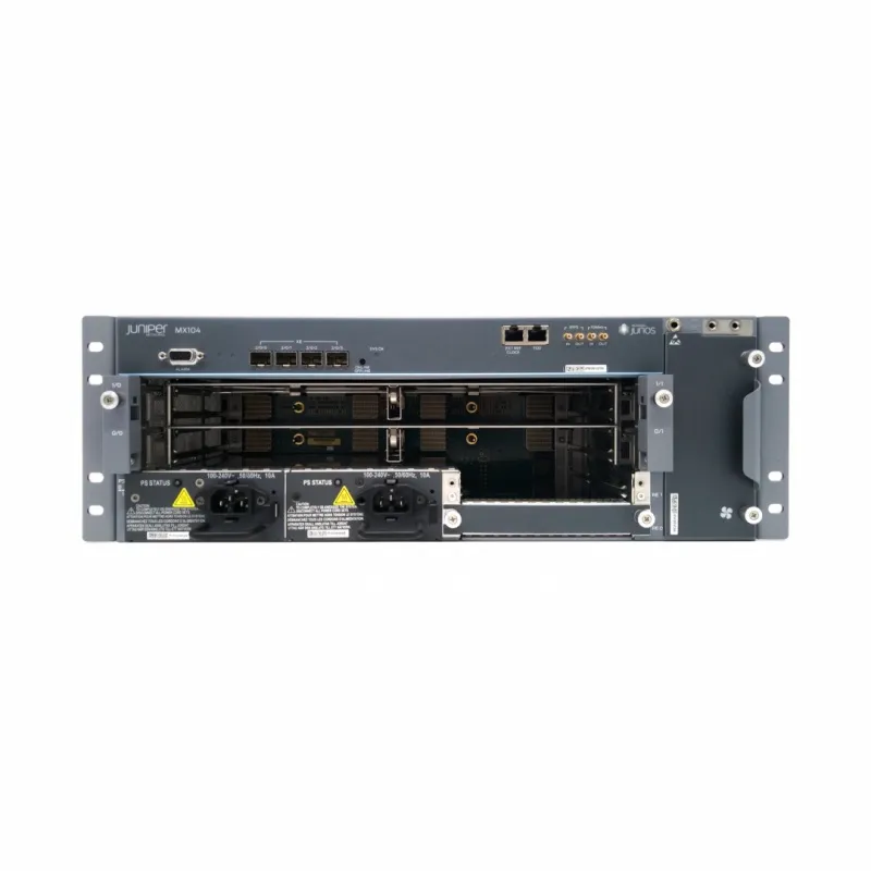 Juniper MX204 Modular Router with 400Gbps per Slot Performance in Compact 2RU Form Factor and Integrated Firewall