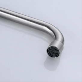 Chrome Finish Stainless Steel Kitchen Faucet Mixer With Hot Cold Water And Diverter