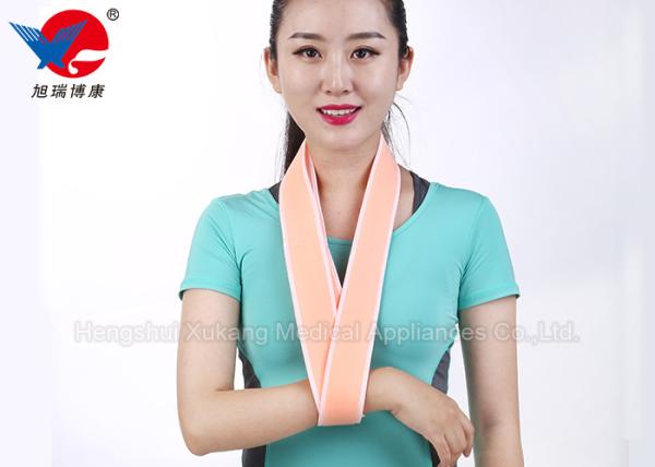 Pink Easy Wear Medical Arm Sling , Child Arm Sling For Rotator Cuff Surgery