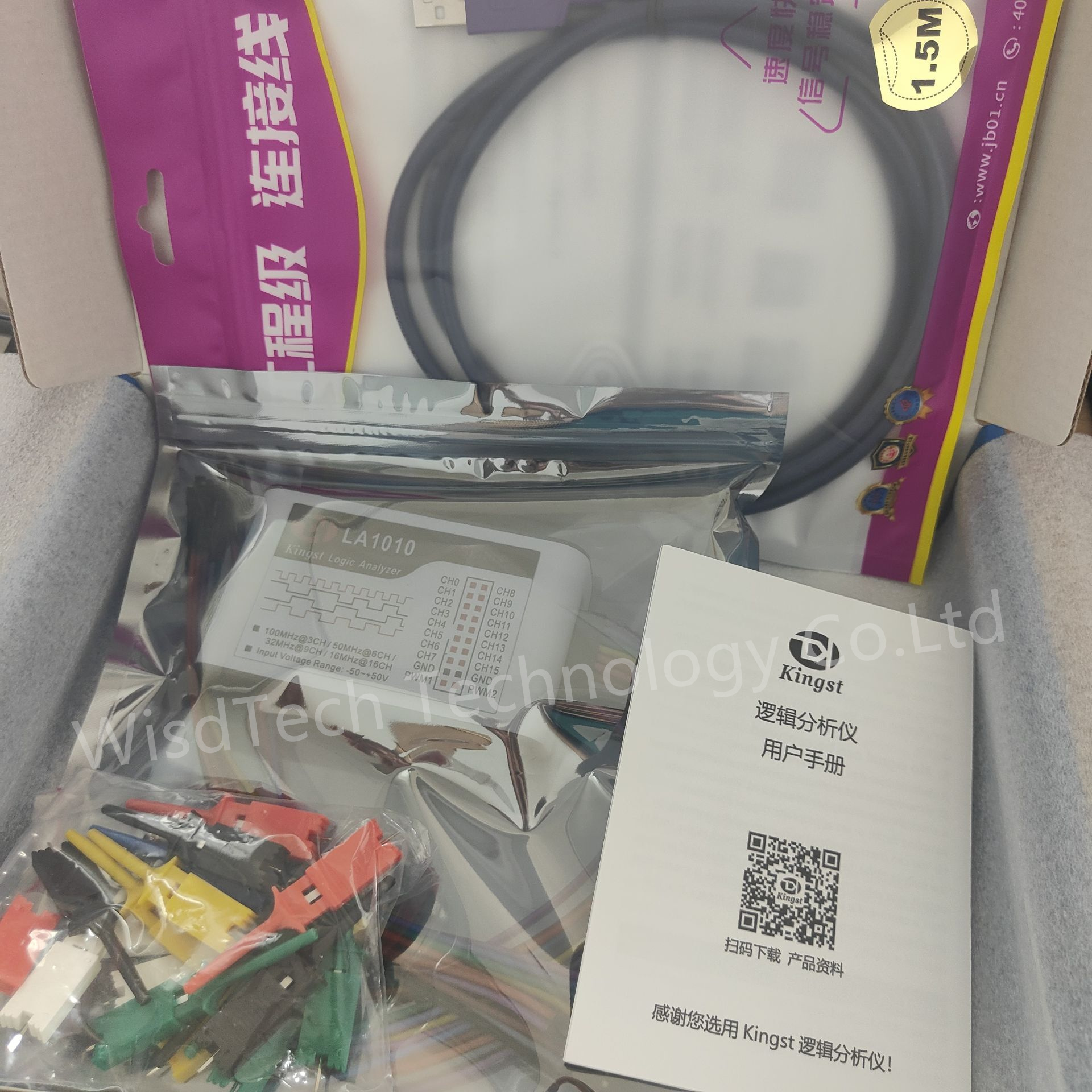 Kingst LA5032 USB логический анализатор 500M Максимальная скорость отбора 32 канала 10B образцы MCU ARM FPGA