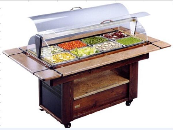 Equipamento comercial do bufete da barra de salada NN-SO1420 com a roda para mover-se conveniente