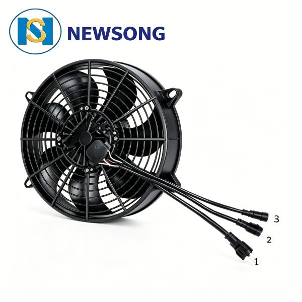 5A 120W 3050rpm Bus Automobile AC Condenser Fan High Airflow DC24V ISO14001