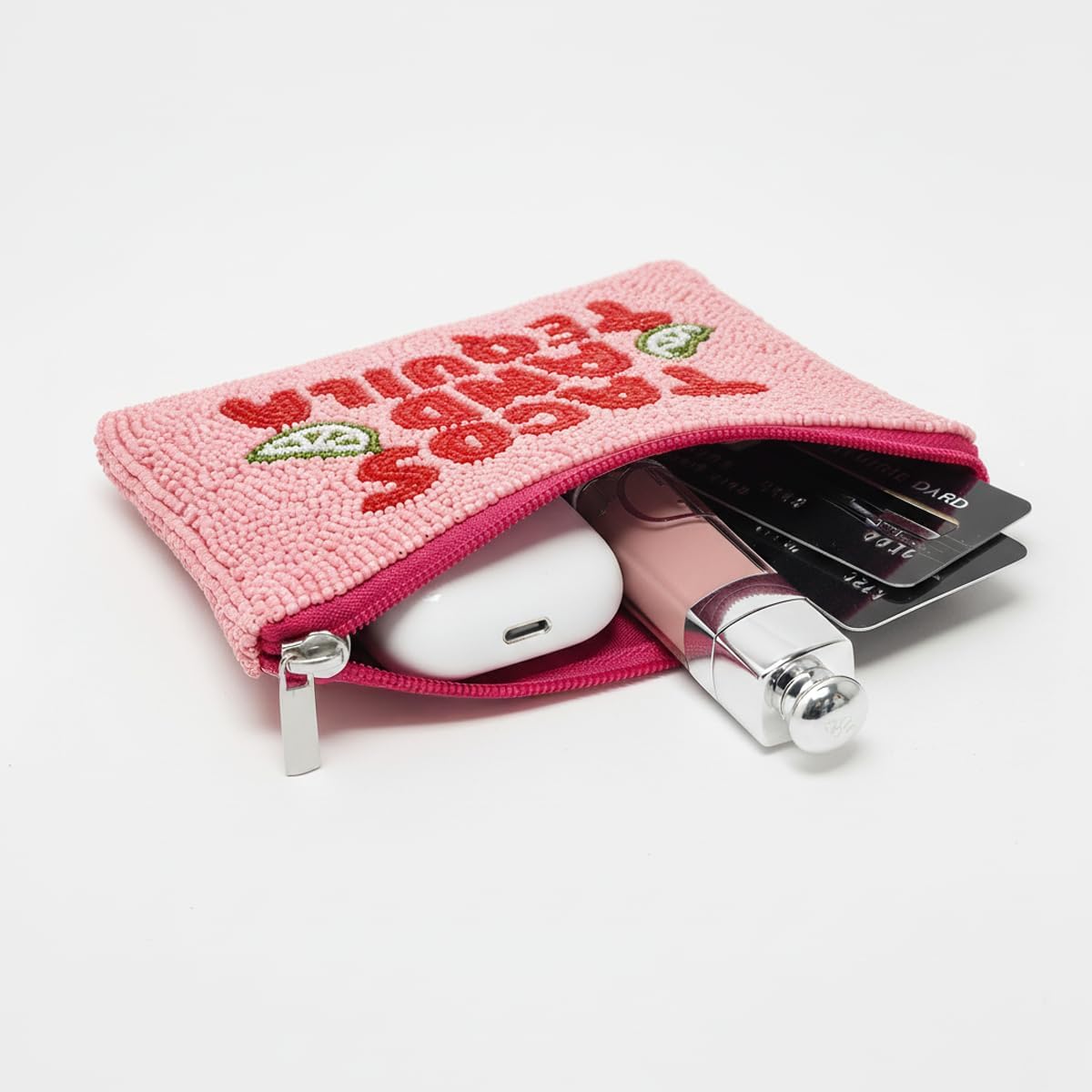 Stylish Coin Bag with Compact Flat Design and Reinforced Edges Suitable for Holding Coins Lipstick and Small Accessories