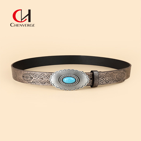 Western Style Cool Girl Custom Metal Belt Buckles Vintage for Women