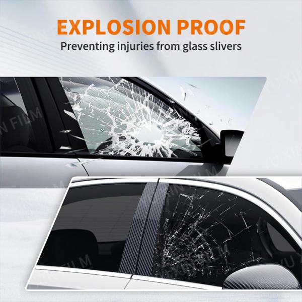2 Mil Thickness 2ply Carbon Film For Window Glass , UV Proof Car Tint Film Wholesale