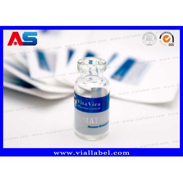 Etiquetas adhesivas pequeñas para viales de péptidos de 2 ml / Botellas de 3 ml, pegatina para botella con holograma láser
