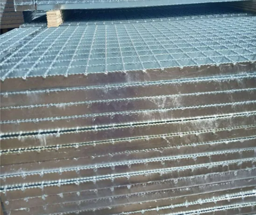 Plataforma de rejilla de acero galvanizado resistente a la oxidación