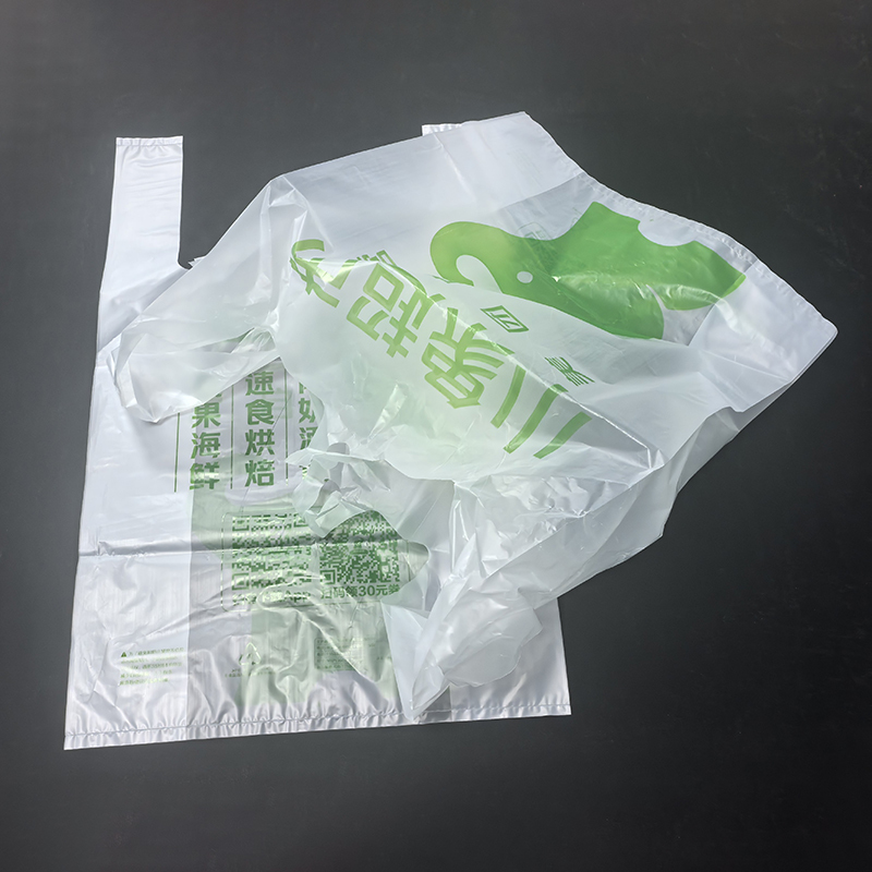 Eco Soup Bucket Takeaway Compostable Vest Carrier Bags 30x50cm Leak Proof Shopping Bag