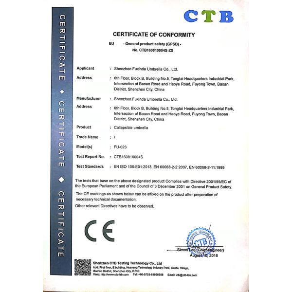 Shenzhen Fxinda Umbrella Company Limited