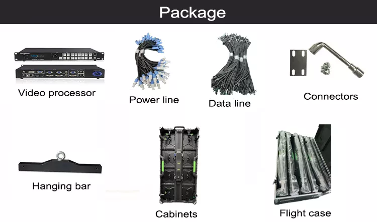 Full Color Outdoor P3.91 500x1000Mm Rental Led Video Wall Backdrops