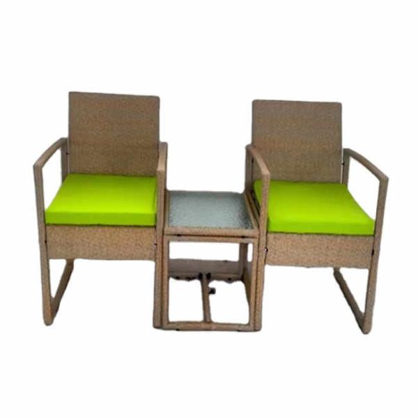 Cadeira de mesa de café de tecido de Rattan feita à mão para jantar e relaxamento ao ar livre Cadeira de mesa conjuntos de móveis otomanos