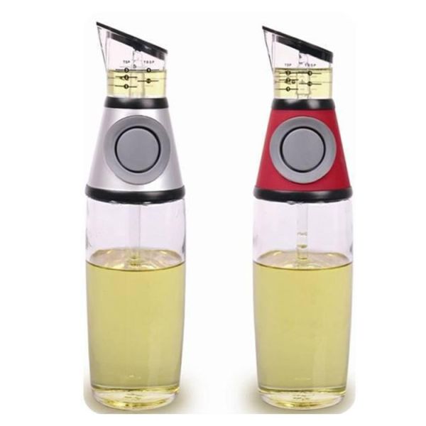 500ML Glass Press And Measure Olive Oil Dispenser Household Kitchen Tools