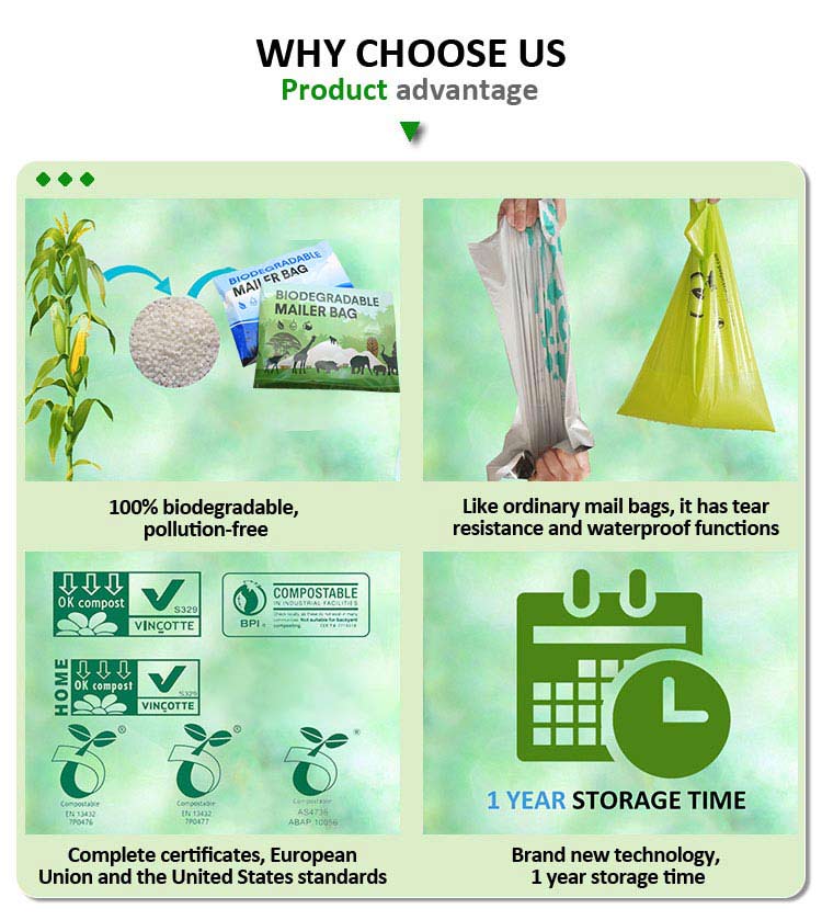 Прочное Biodegradable полиэтиленовых пакетов майцены PLA PBAT универсальное