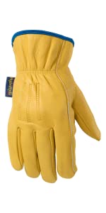 Heavy Duty Leather Welding Working Gloves, Palm safety Gloves, suede finish, cowhide, Cut Resistant, Driver Gloves