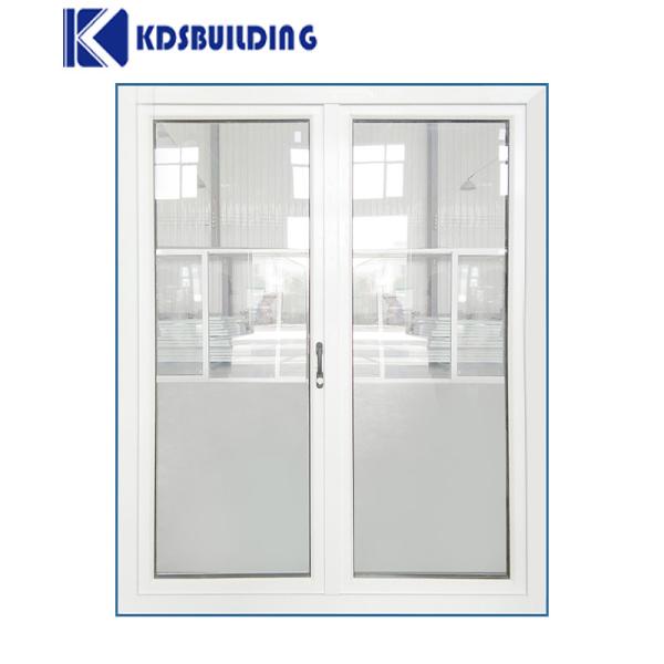 KDSConstrução Moderno Design PVC Banheiro Vidro congelado Portas interiores
