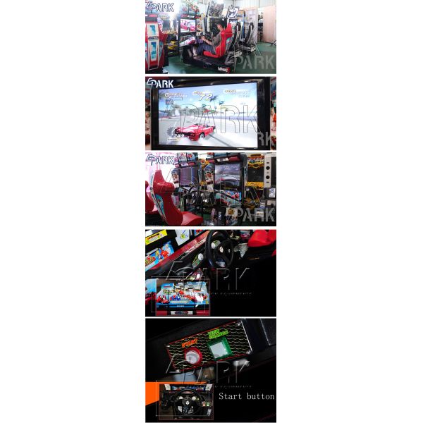 Classic Arcade Racing Car Simulator Amusement Park Video Games Coin Operated Machine For Sale