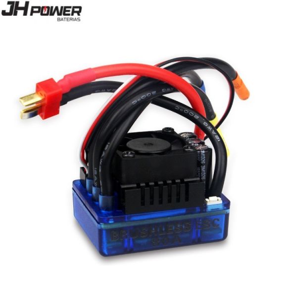 80A Waterproof Brushless ESC Speed Controller Compatible with 2S/3S/4S LiPo