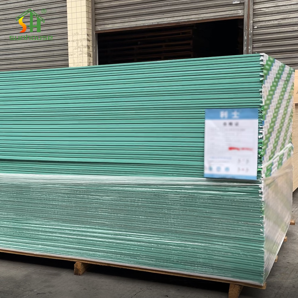 4x8 водостойкая гипсокартон влагостойкая листовая порода 15 мм гипсовая доска для сухих стен