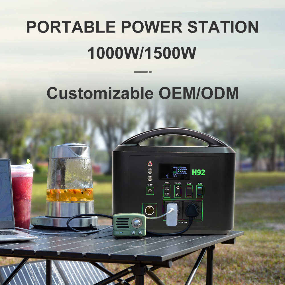 1000w Outdoors все в одном накоплении энергии солнечной системы Lifepo4 портативном
