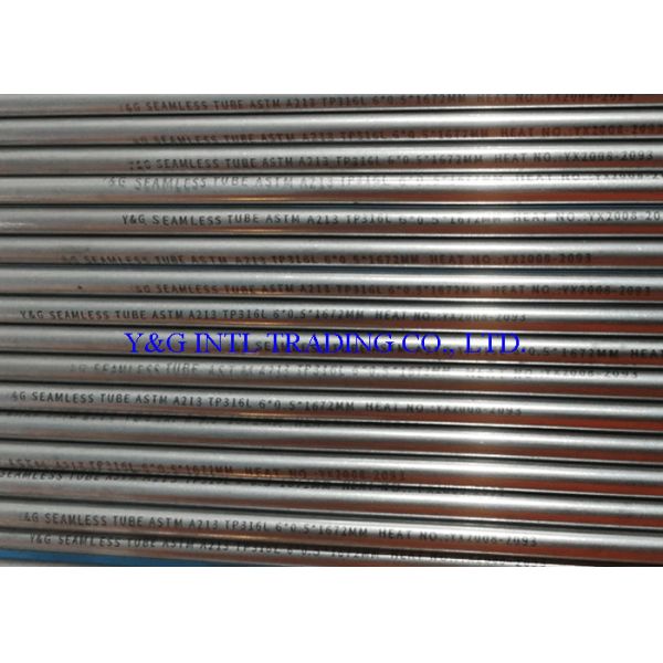 316L A213 OD 6MM Stainless Steel Tubing