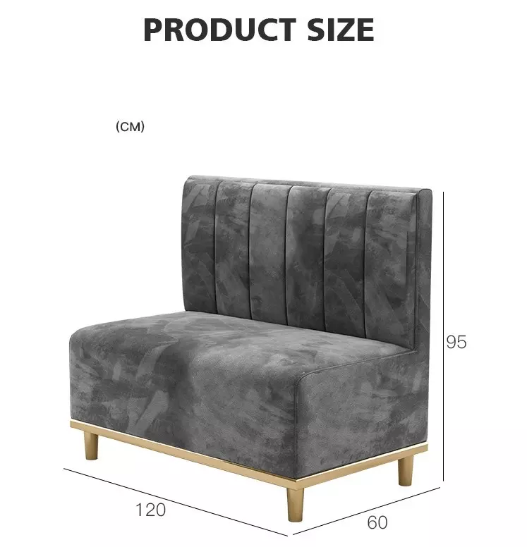 Velvet Design Commercial Pub Hookah Lounge Restaurant Booth Sofa and Restaurant Table Chairs Set for Sale