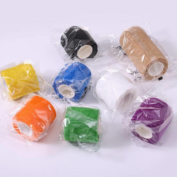 Kinesiology Elastic Athletic Crepe Sport Tape Disinfection Skin Color Pet Bandage Cohensive Self Adhesive Bandage