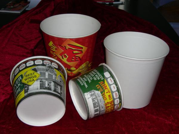 KFC Full Automatic Cup Making Machine , Bucket 60-200oz White 4000KG Paper Cup Machine