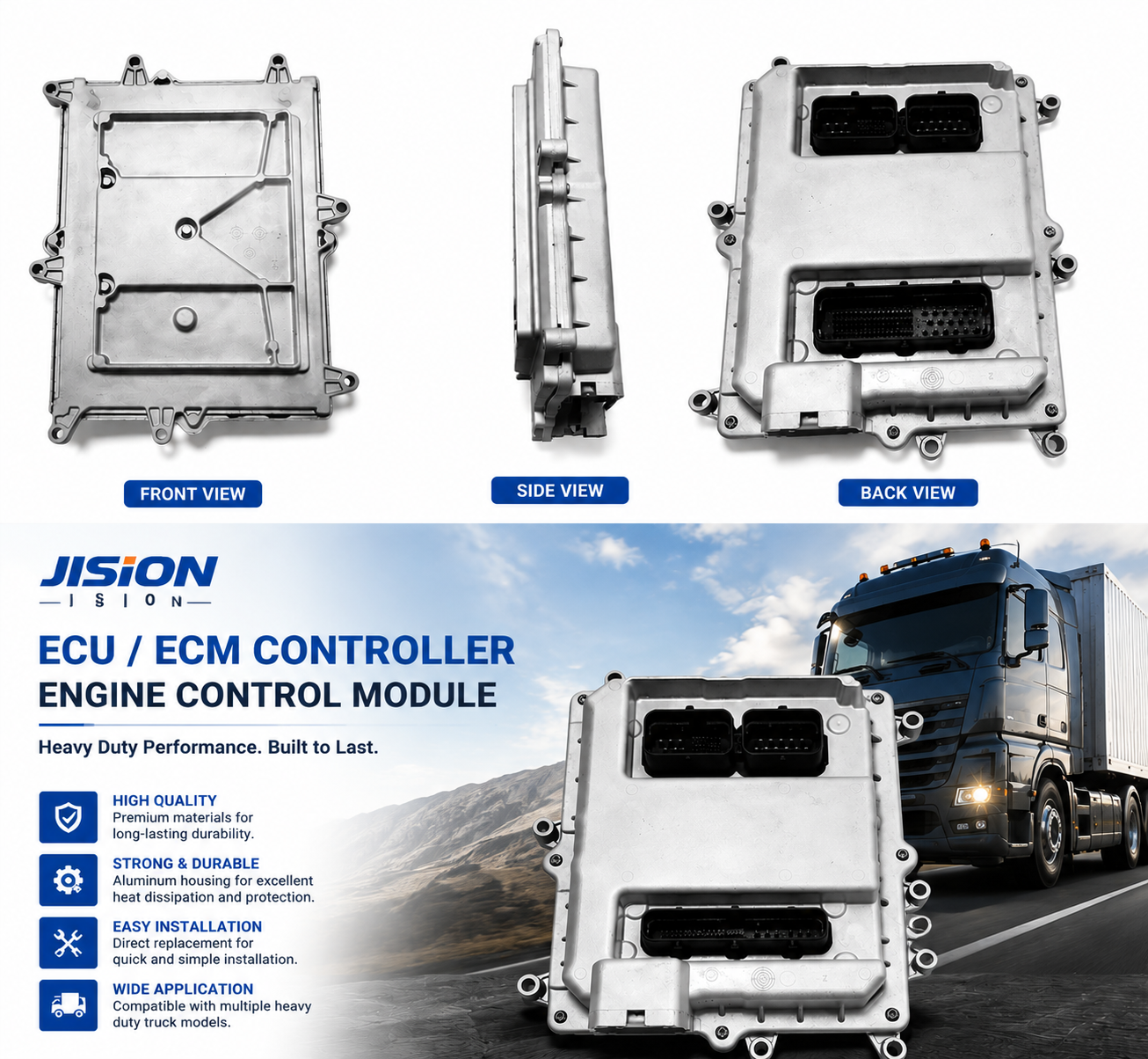 Heavy Duty Diesel Truck Engine Control Module ECU ECM Controller 0281020048 504122542 Electronic Control Unit