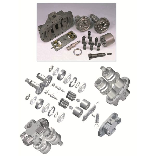 Crawler Excavator Hydraulic Pump Parts HPV91 EX200-2 rocker cradle