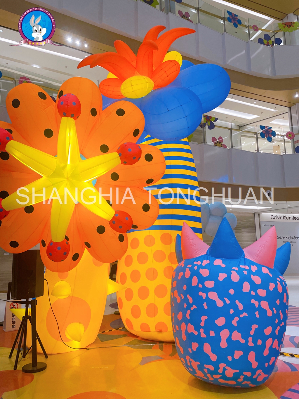 Commercial Custom Colourful  Inflatable Flower With Lights Decoration for Events Inflatable Advertising Flowers Decoration