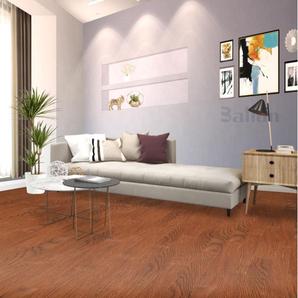 SPC suelos de plástico impermeables fácil de instalar en clic material de PVC respetuoso del medio ambiente