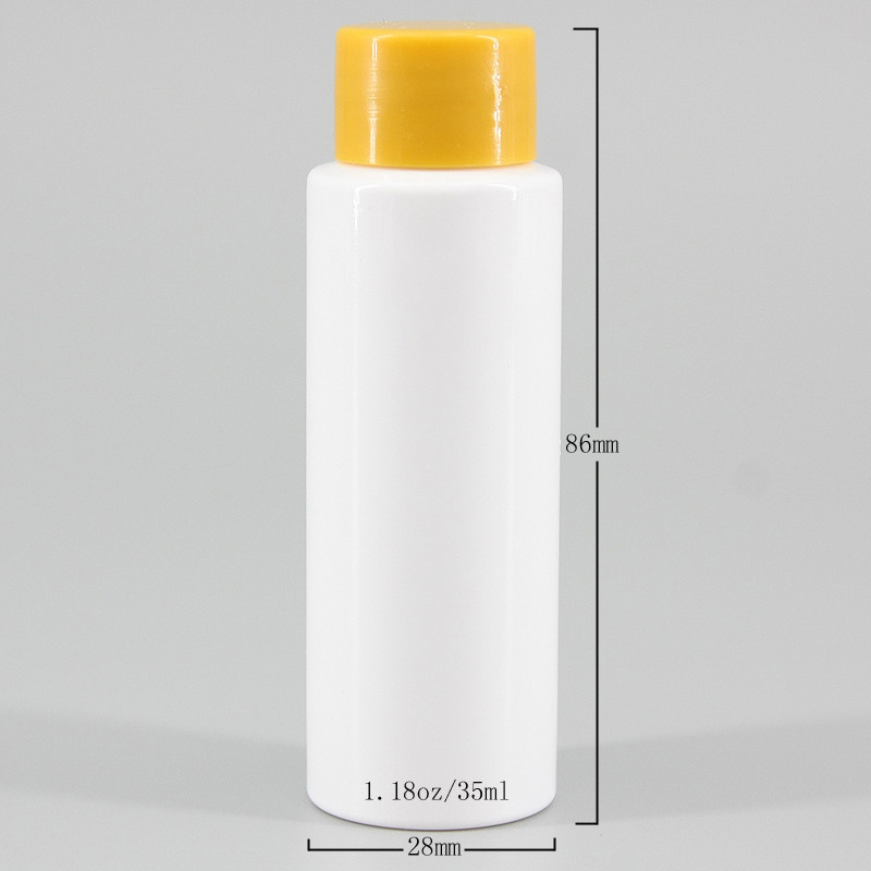 Бутылки ликера 35ml ЛЮБИМЦА 20mm белые пластиковые