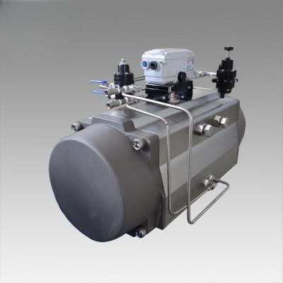 90 Rotation Rack And Pinion Pneumatic Valve Actuator Aluminum Alloy Two Action