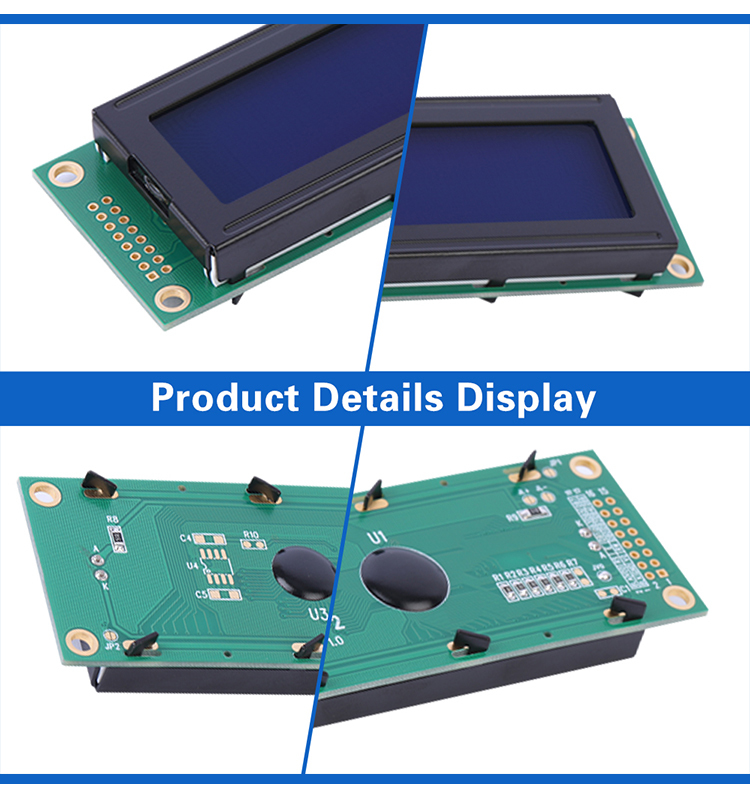 Blue Film White Letters 2002K-2 Character LCD Module LCD2002 3.3V/5V ST7066U Display Module LCD2002