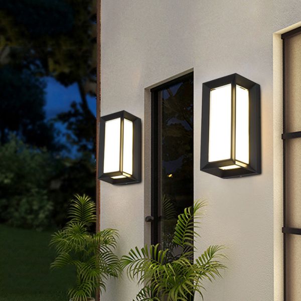 Super bright outside wall light waterproof garden light modern minimalist exterior wall light staircase balcony light