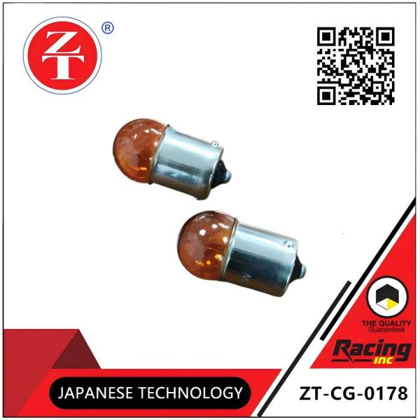 CG125 Motorcycle Light Amber Bulb 12V 10W/12V 11W Impact Resistance