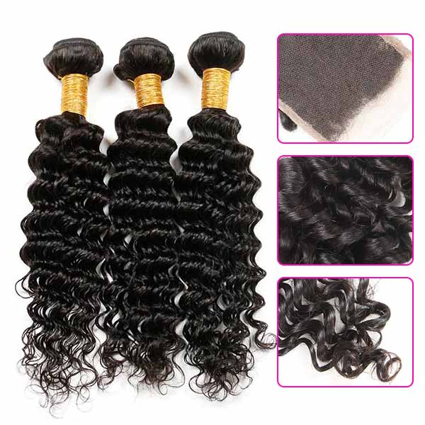 Smooth No Tangle Virgin Brazilian Hair Extensions / Real Brazilian Remy Hair