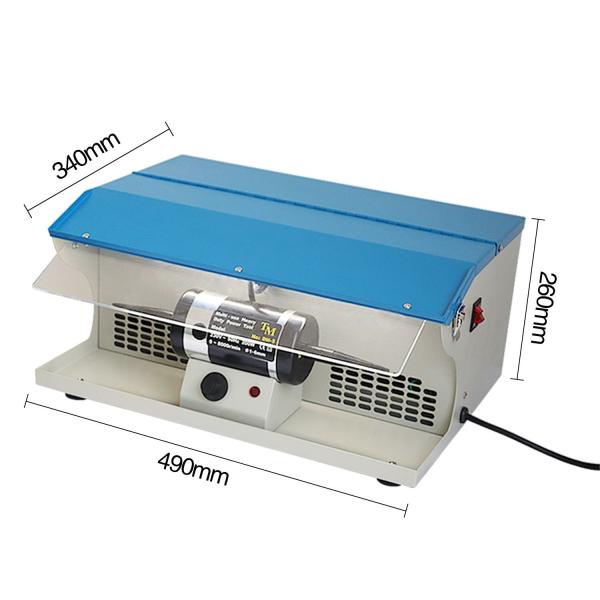 Double Head Jewelry Grinding Machine Polishing Motor With Dust Collector