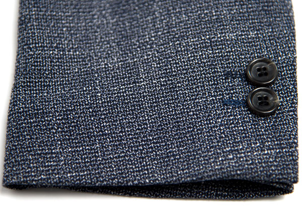 Worsted Fabric Mens Slim Fit Tailored Casual Suit Blazer Jacket Navy Mix