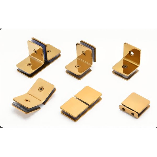 Écran de douche de salle de bains, pinces en verre SUS304 en acier inoxydable