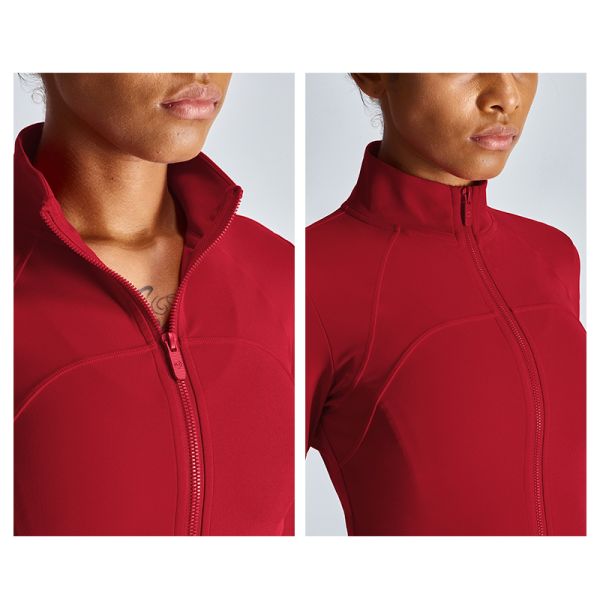 Носки рукава XL 2XL 3XL куртка йоги застежка-молнии эластичных женщин длинной активной полная