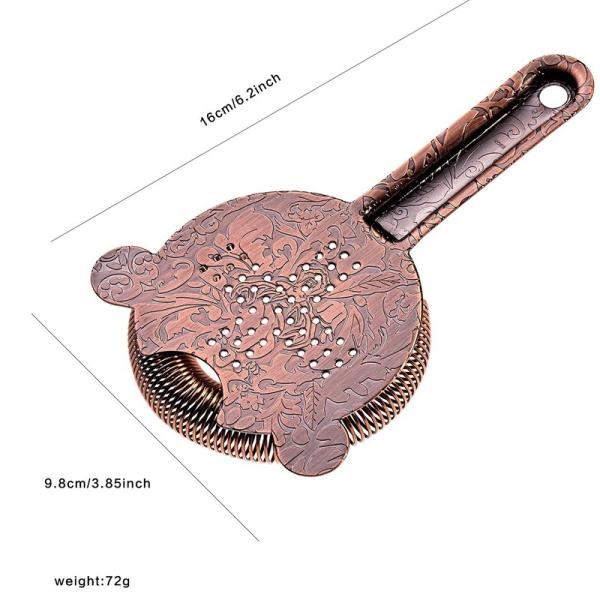 Home Bartending Martini Shaker Set SS304 Brushed Copper Color