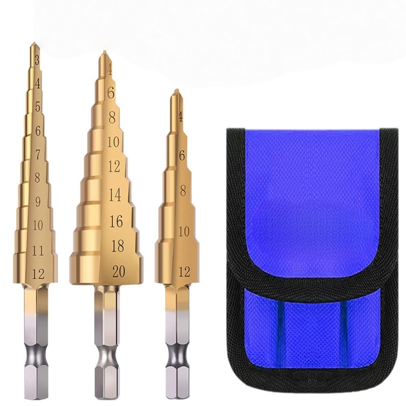 Precision Drill Bit Set with Self Centering Tip Design for Accurate Hole Making