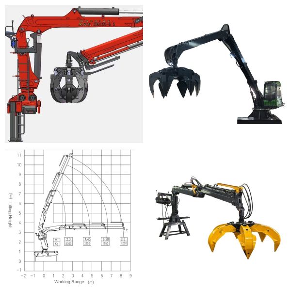 Rotary Polyp Lotus Grab Scrap Metal Yard Hydraulic Orange Peel Grapple for Excavator Crane