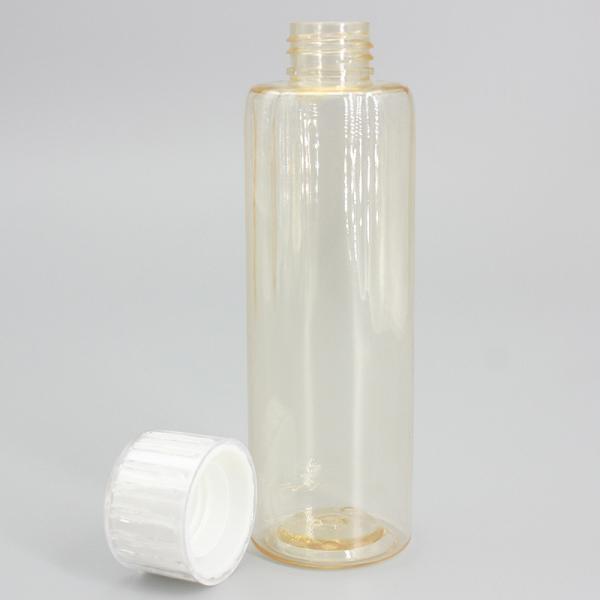 Garrafas 180ml plásticas maiorias amarelas claras do ANIMAL DE ESTIMAÇÃO 24mm