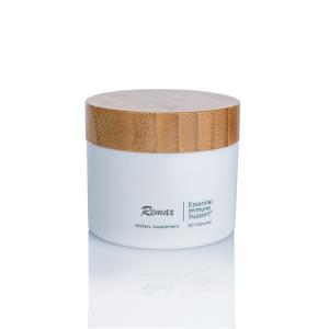 Bouteilles de crème cosmétique en plastique opaque blanche de 50 ml avec