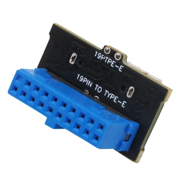 Vertical USB 3.1 Key-A Type-E To USB 3.0 20Pin Extension Adapter