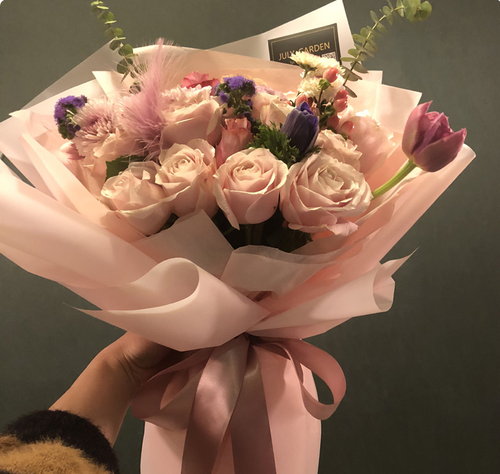 Корейская просвечивающая пластиковая упаковочная бумага подарка букета для упаковки цветка