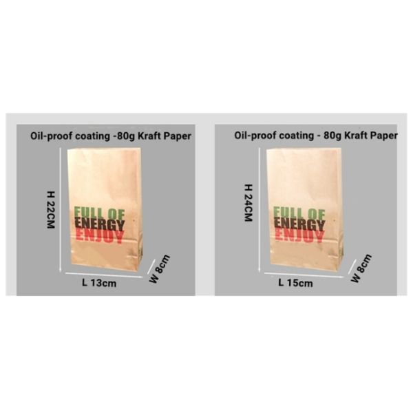 Фаст-фуд Kraft бумажный Eco качества еды Biodegradable кладет жиронепроницаемое в мешки