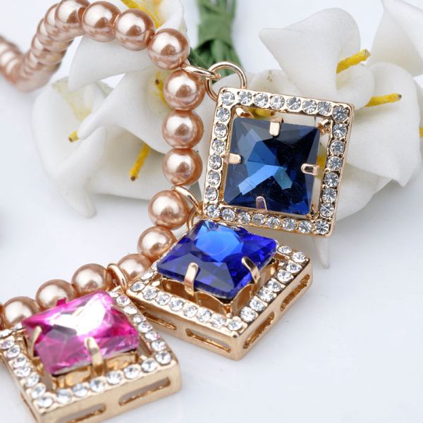 Vintage Hematita Anchor Charm Pendant Necklace